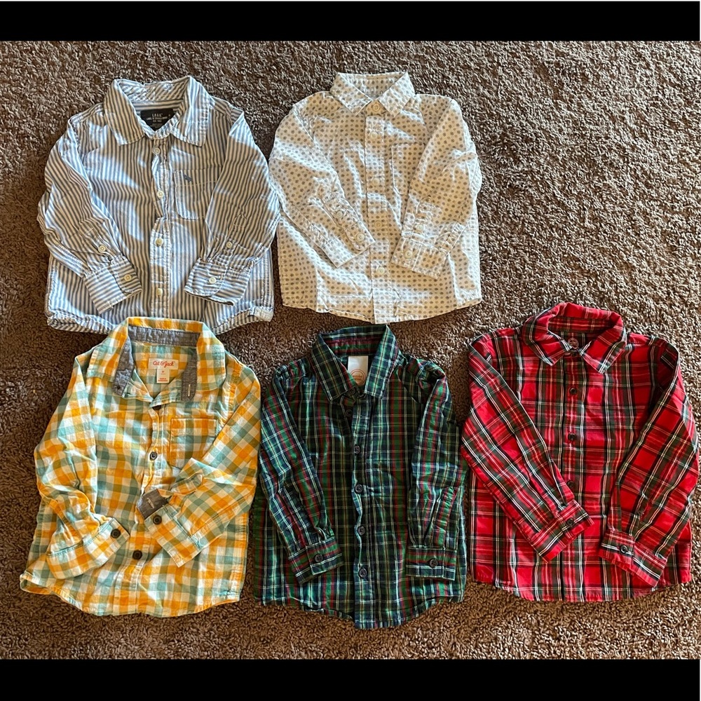 Boys button down long sleeves